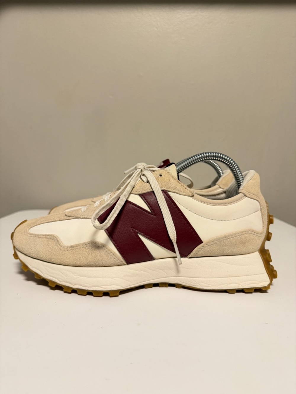 New Balance 327 Moonbeam Burgundy Sneakers WS327KA Women’s US 8.5 B UK 6.5